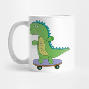 Sweet dino skateboard, dinosaur, skating kids Mug